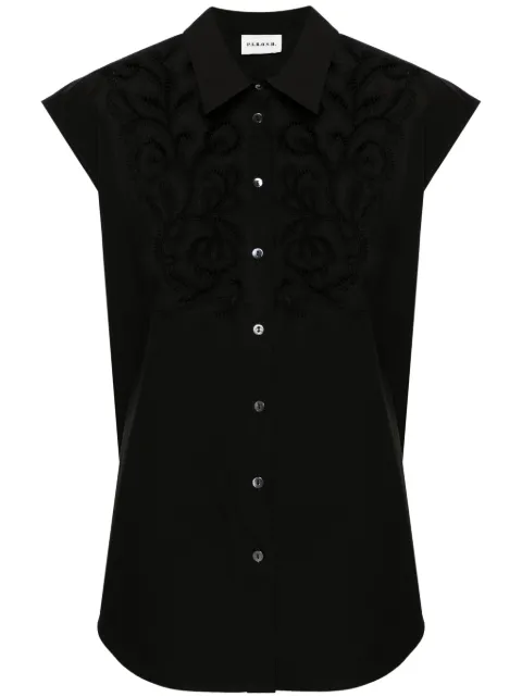 P.A.R.O.S.H. camisa bordada sin mangas