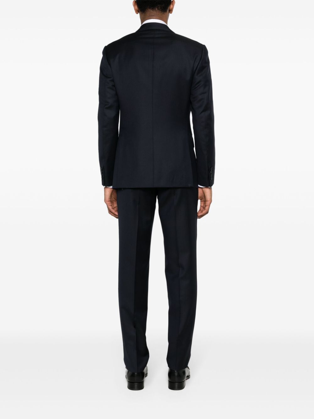 Shop Brioni Twill Wool Suit In Blue