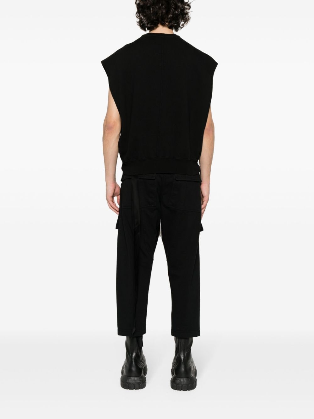 Shop Rick Owens Drkshdw Sl Tatlin Sleeveless Sweatshirt In Black