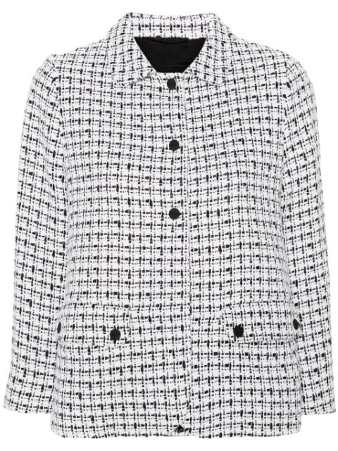 Herno single-breasted bouclé jacket