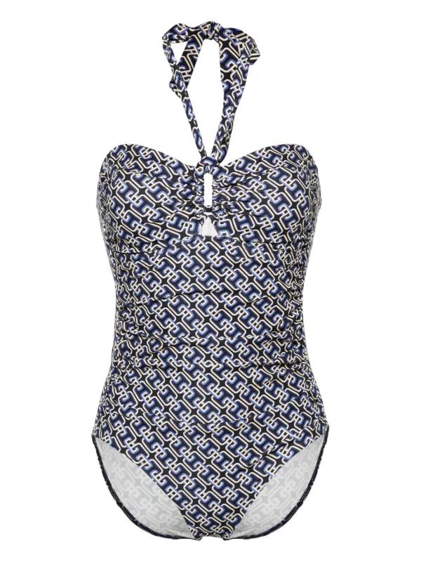 パネル加工★メッシュ★ワンピース水着★ ZIMMERMANN パネル加工☆メッシュ☆ワンピース水着☆ ZIMMERMANN Blue One
