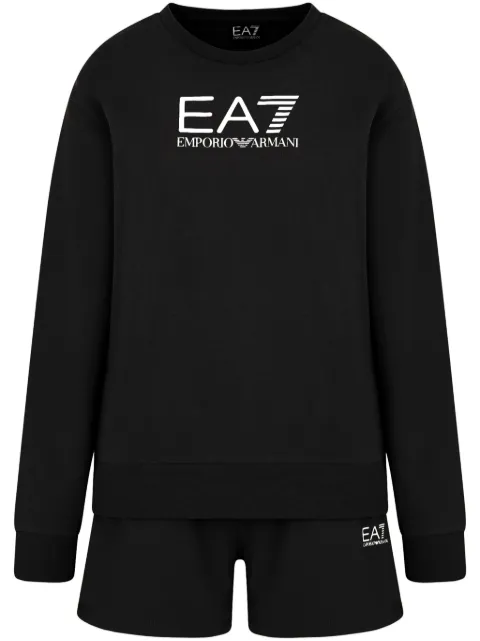 Ea7 Emporio Armani shorts deportivos con logo estampado