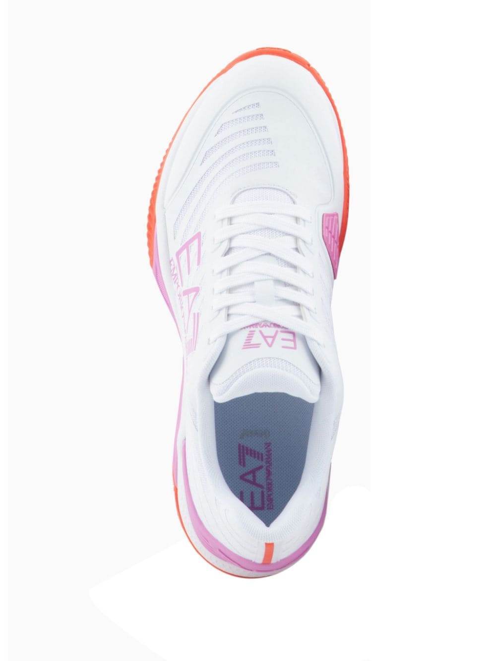Shop Ea7 Tech Clay Mesh Sneakers In Weiss