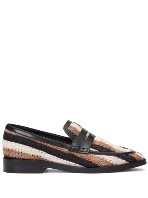 3.1 Phillip Lim Alexa striped penny loafers