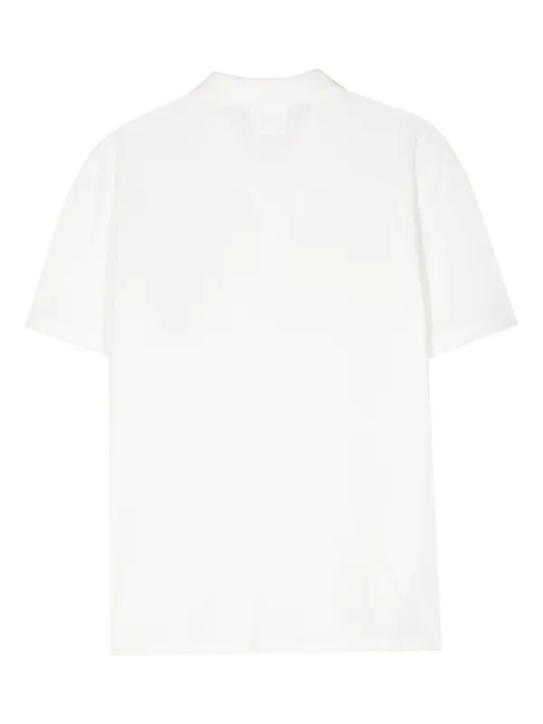 C.P. Company logo-patch Piqué Polo Shirt | White | FARFETCH