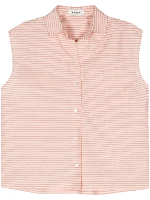 AERON Island sleeveless striped shirt