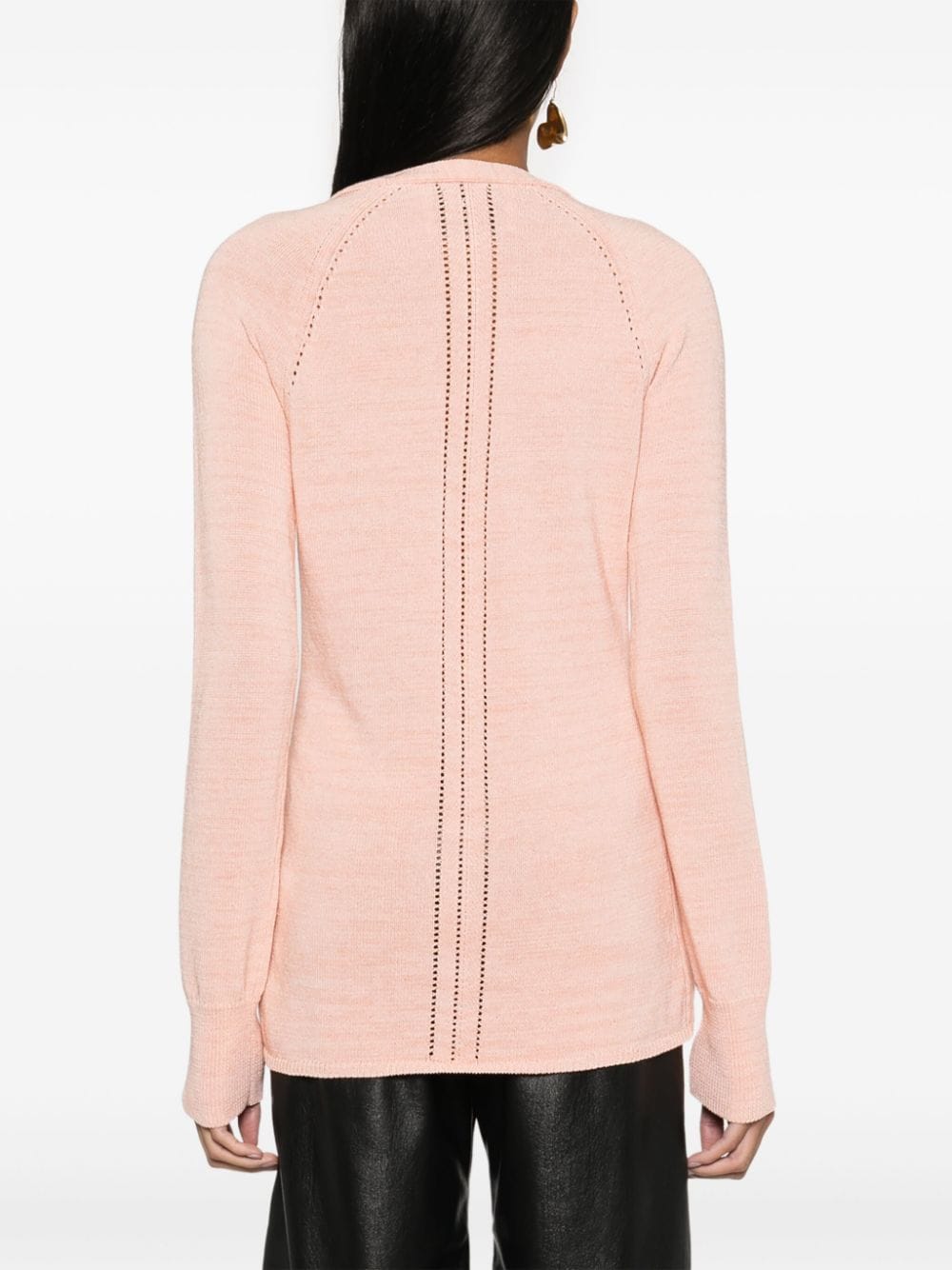 Shop Aeron V-neck Knitted Cardigan In Pink