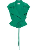 P.A.R.O.S.H. tied cady gilet - Green