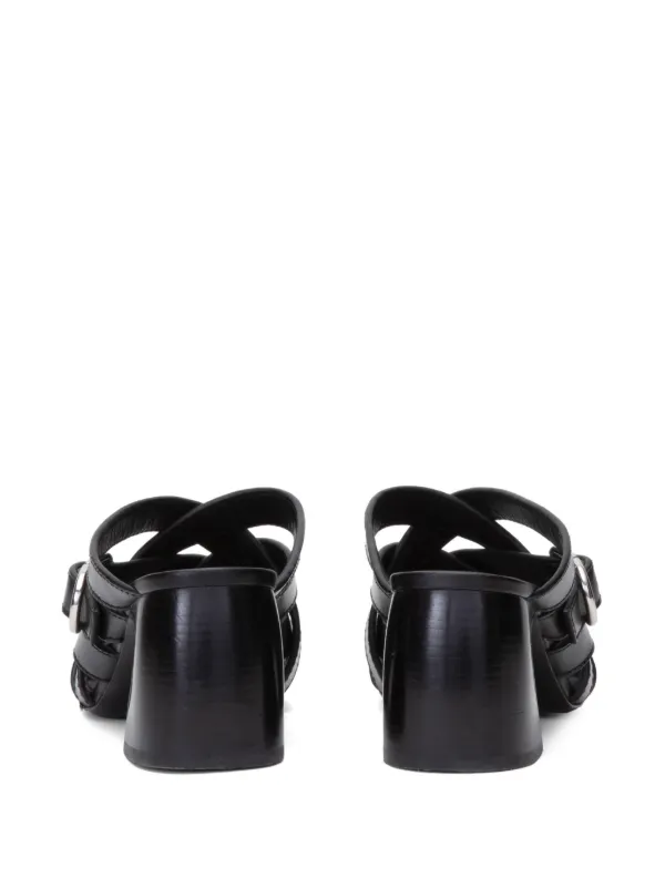 3.1 Phillip Lim ID 65mm レザーミュール | ブラック | FARFETCH JP