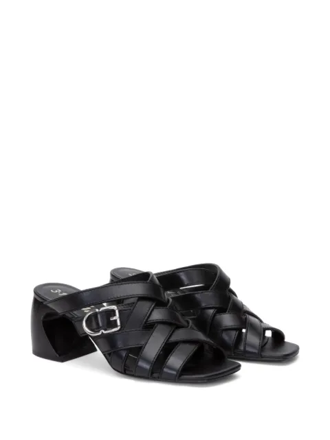 3.1 Phillip Lim ID 65mm open-weave leather mules SS24T927SENBA001 - 1