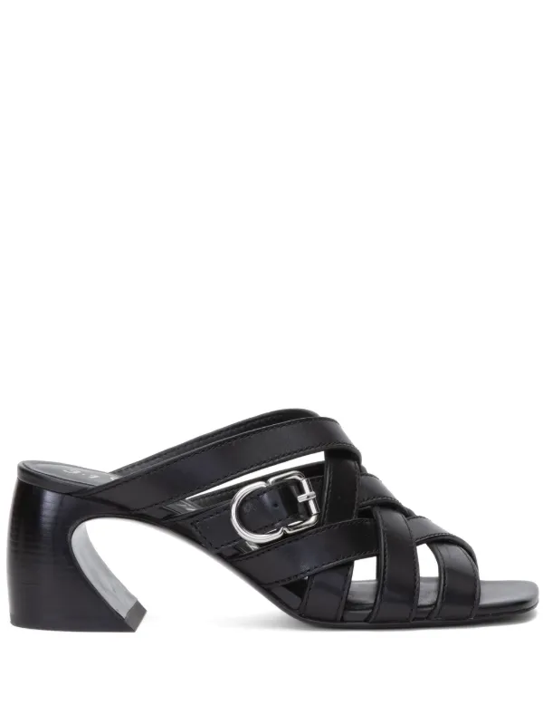 3.1 Phillip Lim ID 65mm open weave Leather Mules Black FARFETCH UK
