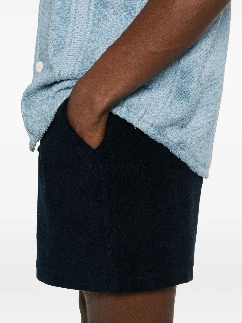 OAS Company Trainingsshorts van badstof Blauw
