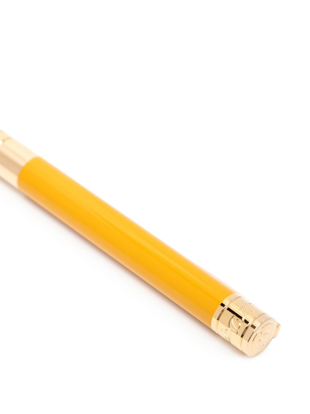 Shop St Dupont Dragon D-initial Ballpoint Pen In Yellow