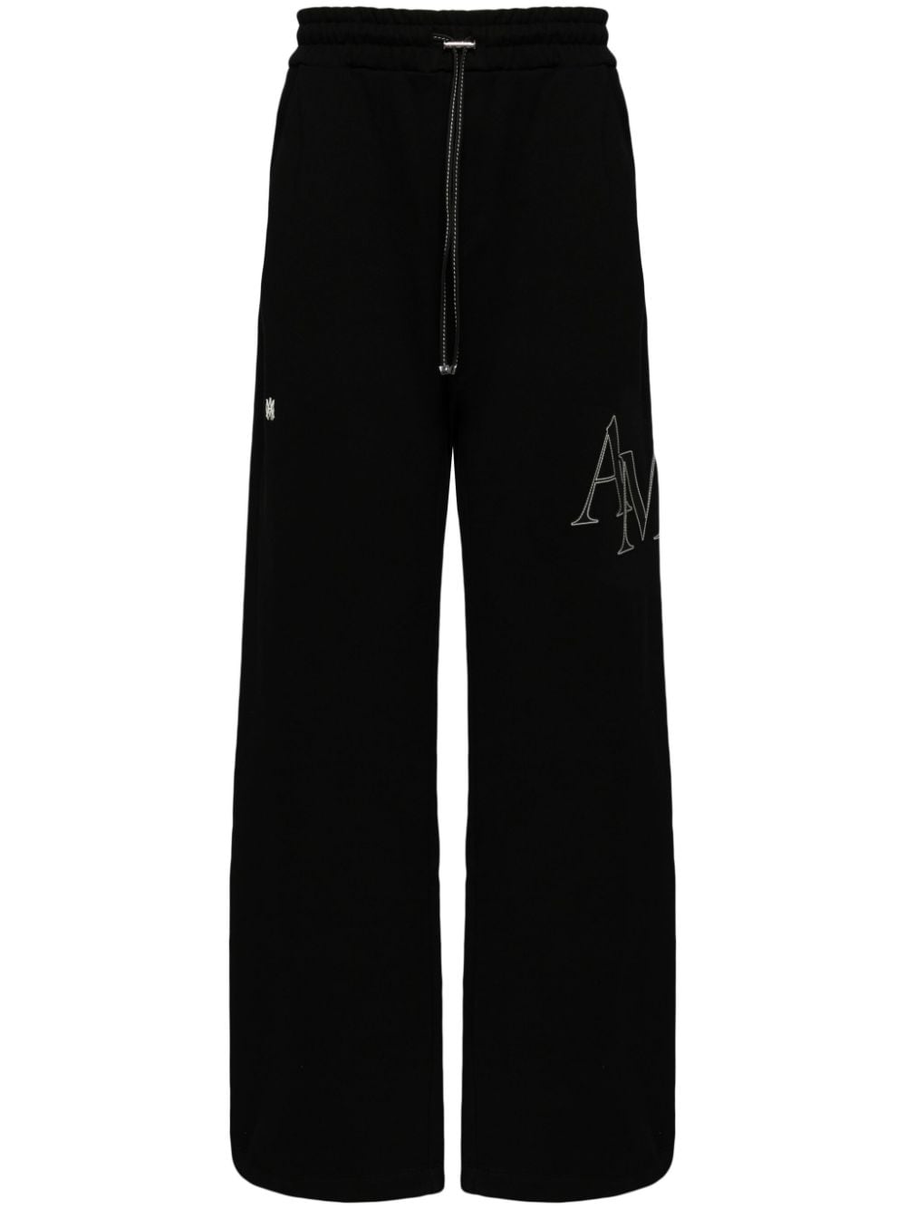 Amiri Logo-embroidered Track Pants In Black
