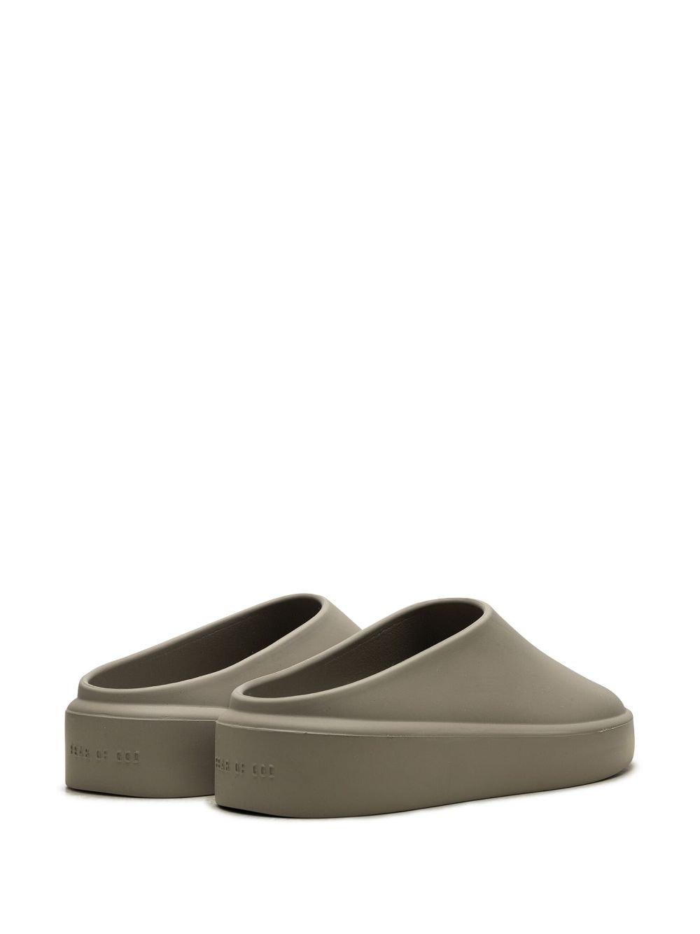 Shop Fear Of God The California Slippers In Grey