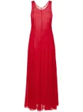 Peter Do sheer flared maxi dress