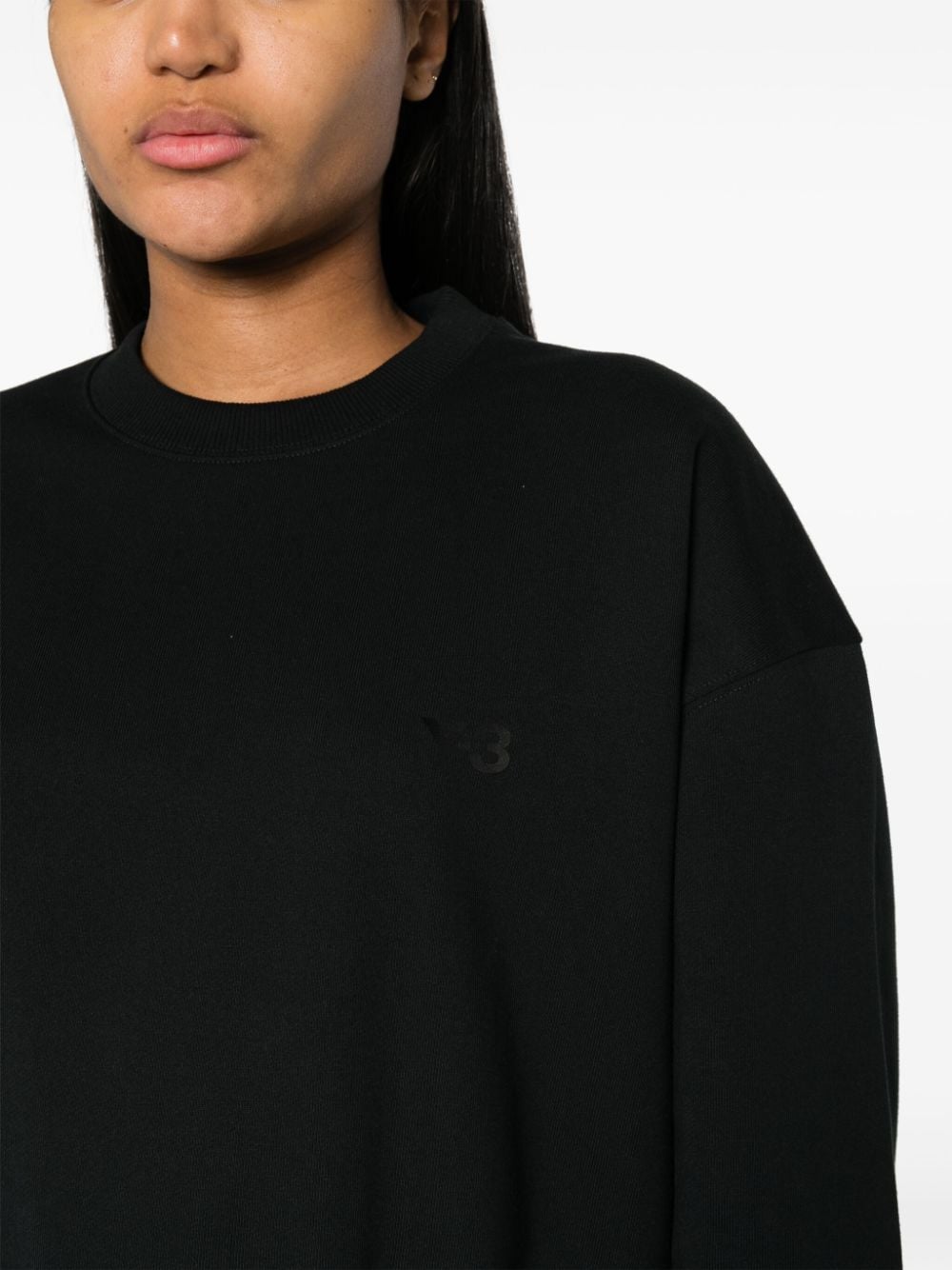 Shop Y-3 Logo-print Sweatshirt In Black