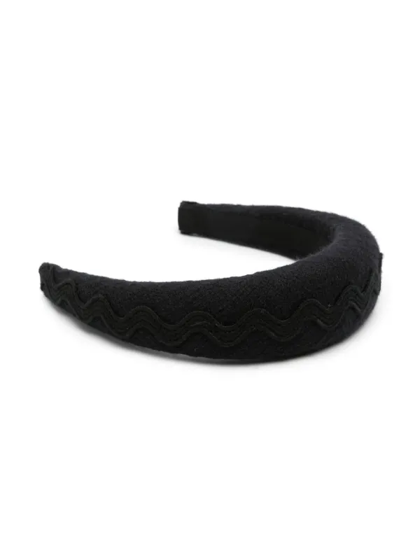 VELVET HAIR BAND WAVE OFF WHITE VELVET HAIR BAND WAVE OFF WHITE