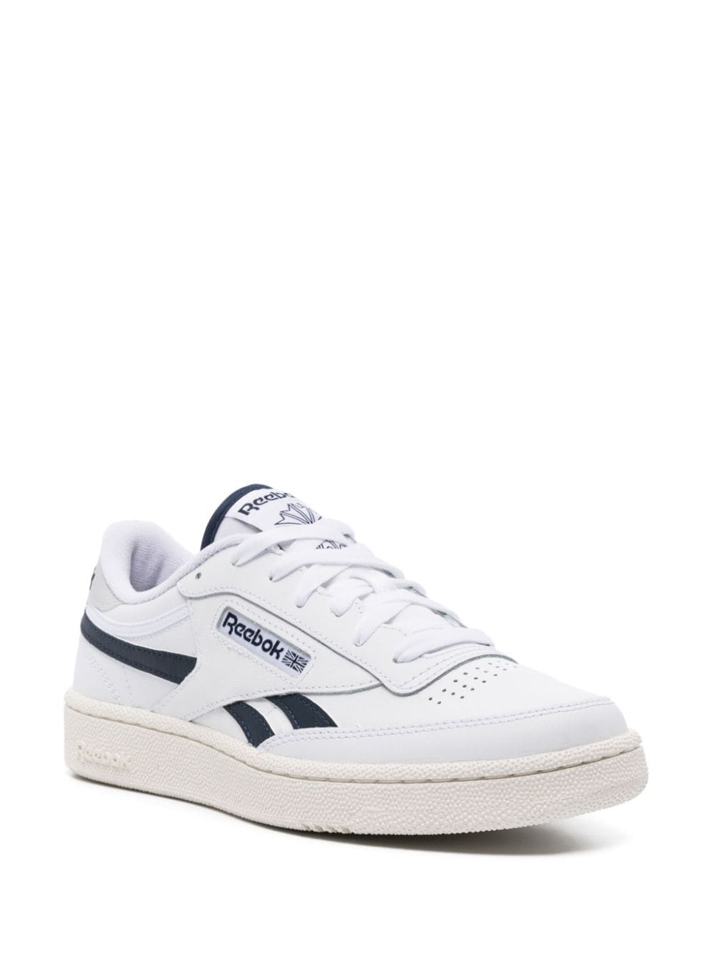 Shop Reebok Club C Revenge Leather Sneakers In White