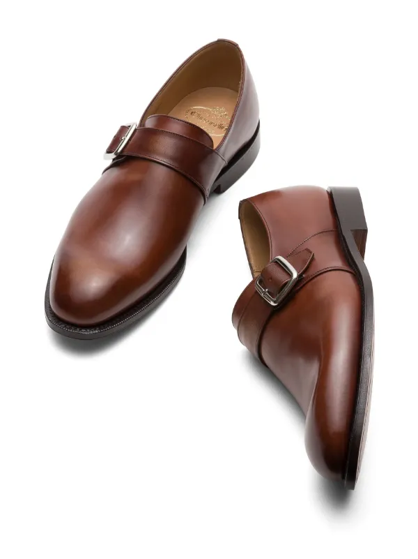 Chaussures Church's Coleridge Doha En Cuir Marron - Taille 8 UK - Occasion Comme Neuve