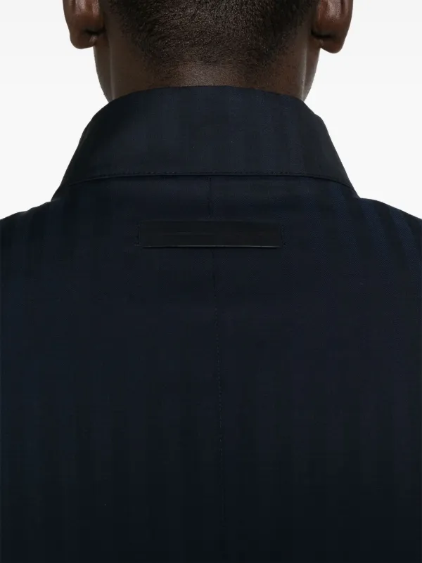 Ermenegildo Zegna ジップアップ ジャンパー シアサッカーシルク Ermenegildo Zegna ジップアップ ジャンパー シアサッカーシルク