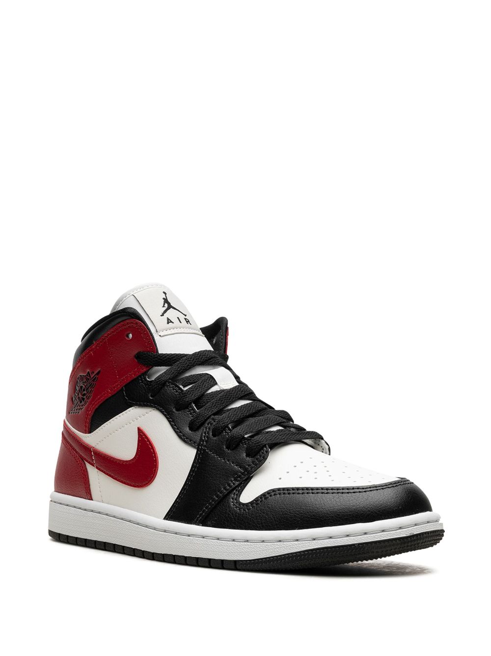 Jordan 1 black toe mid on sale