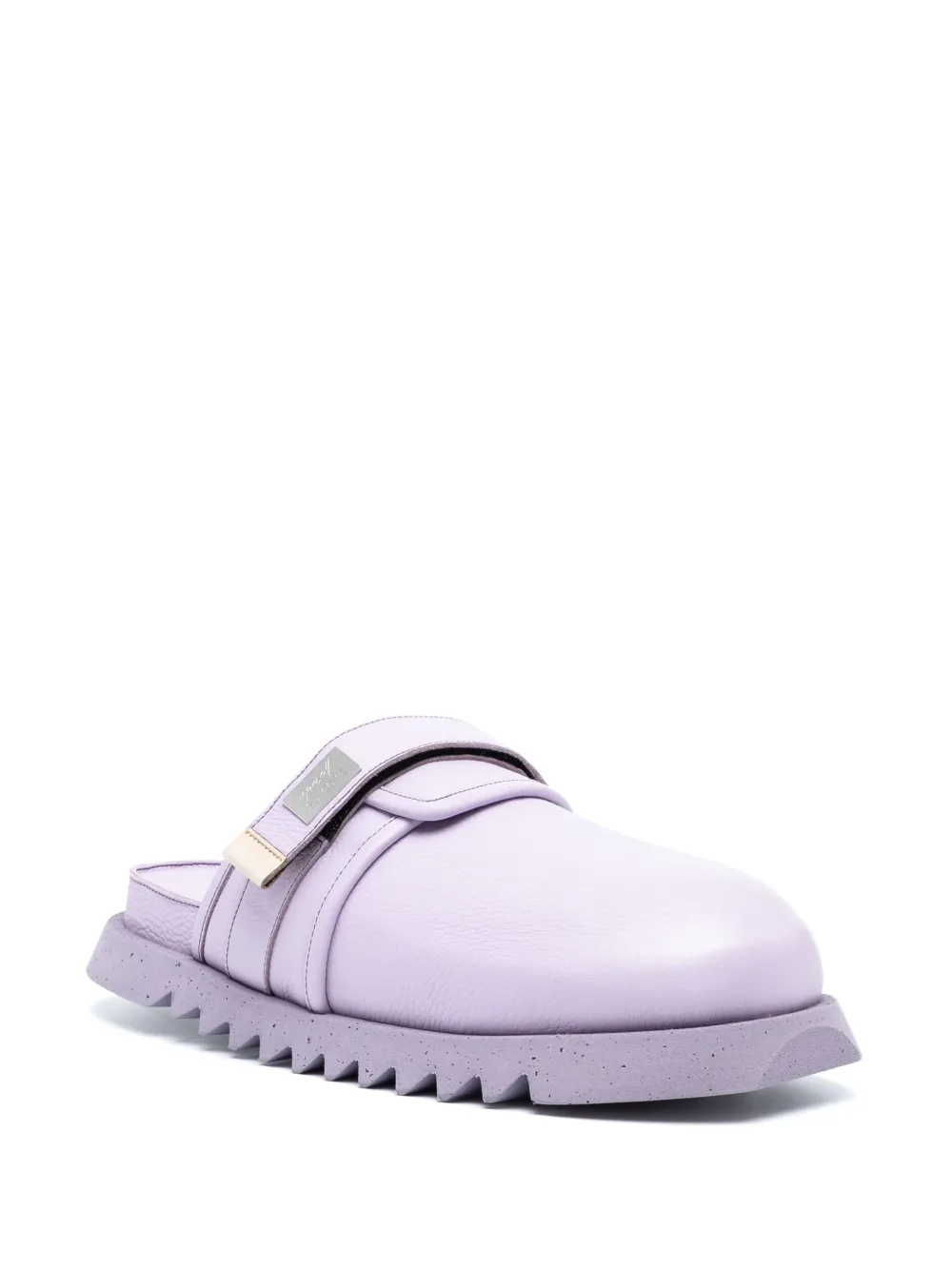 Shop Suicoke X Marsell Zavo Leather Mules In Purple