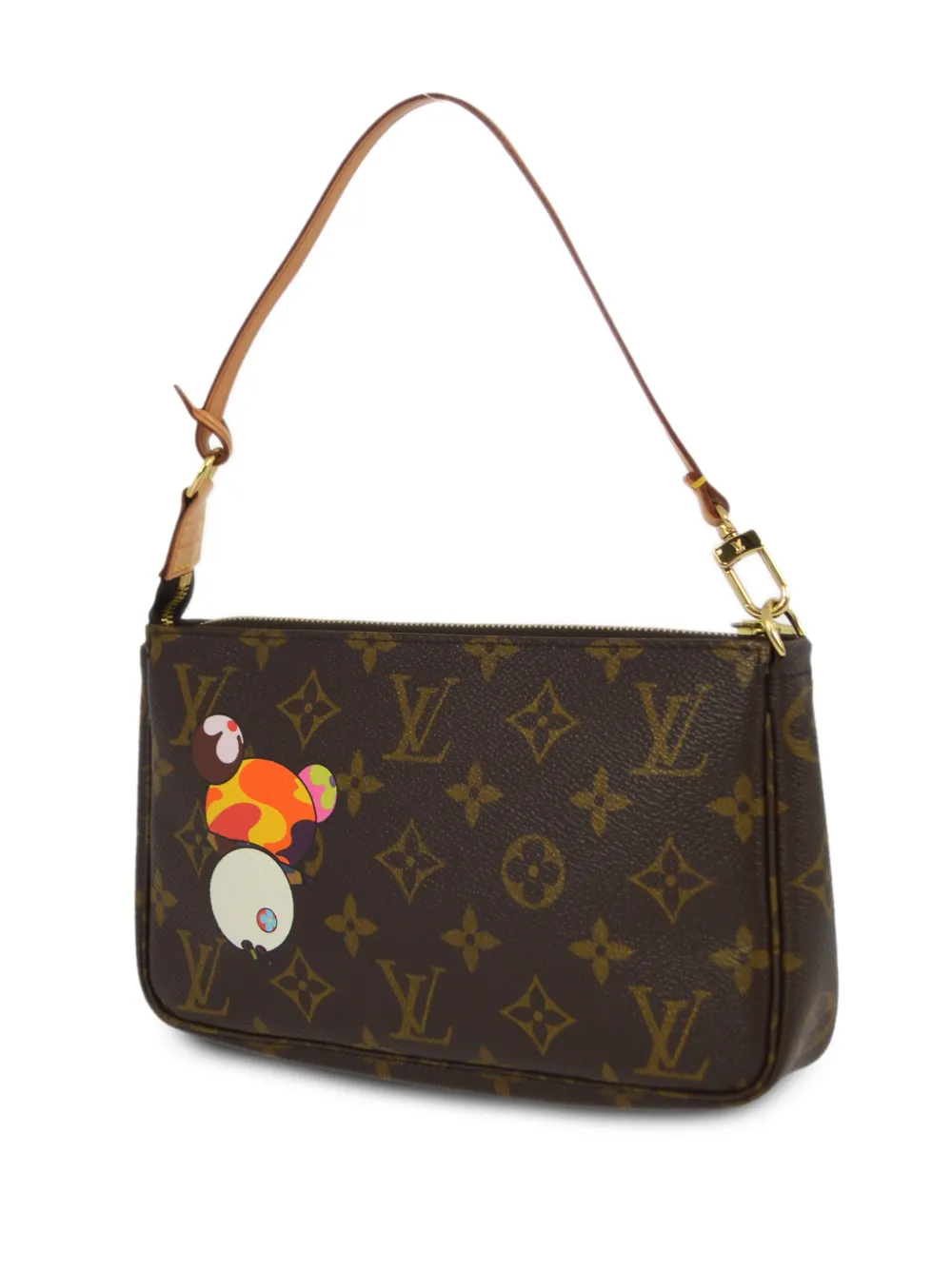 Louis Vuitton Pre-Owned x Takashi Murakami 2004 pre-owned Pochette Accessoires clutch - Bruin