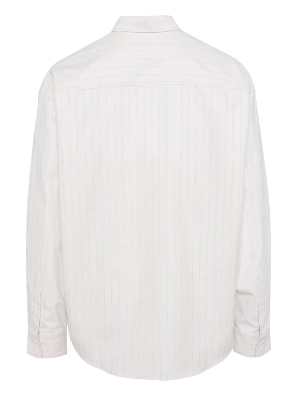 Shop Ami Alexandre Mattiussi Ami De Coeur Cotton Shirt In White