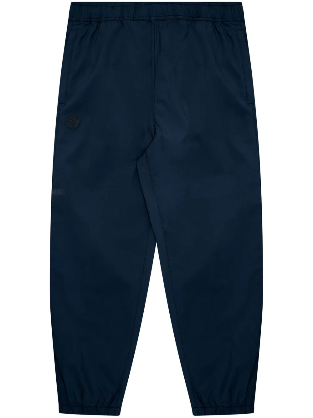 aape by *a bathing ape® pantalon cargo côtelé à logo appliqué - bleu