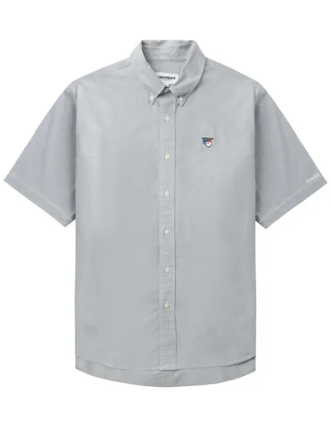 CHOCOOLATE logo-embroidered cotton shirt