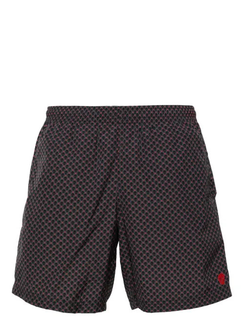 Short de bain à imprimé tête de mort - Alexander McQueen - Modalova