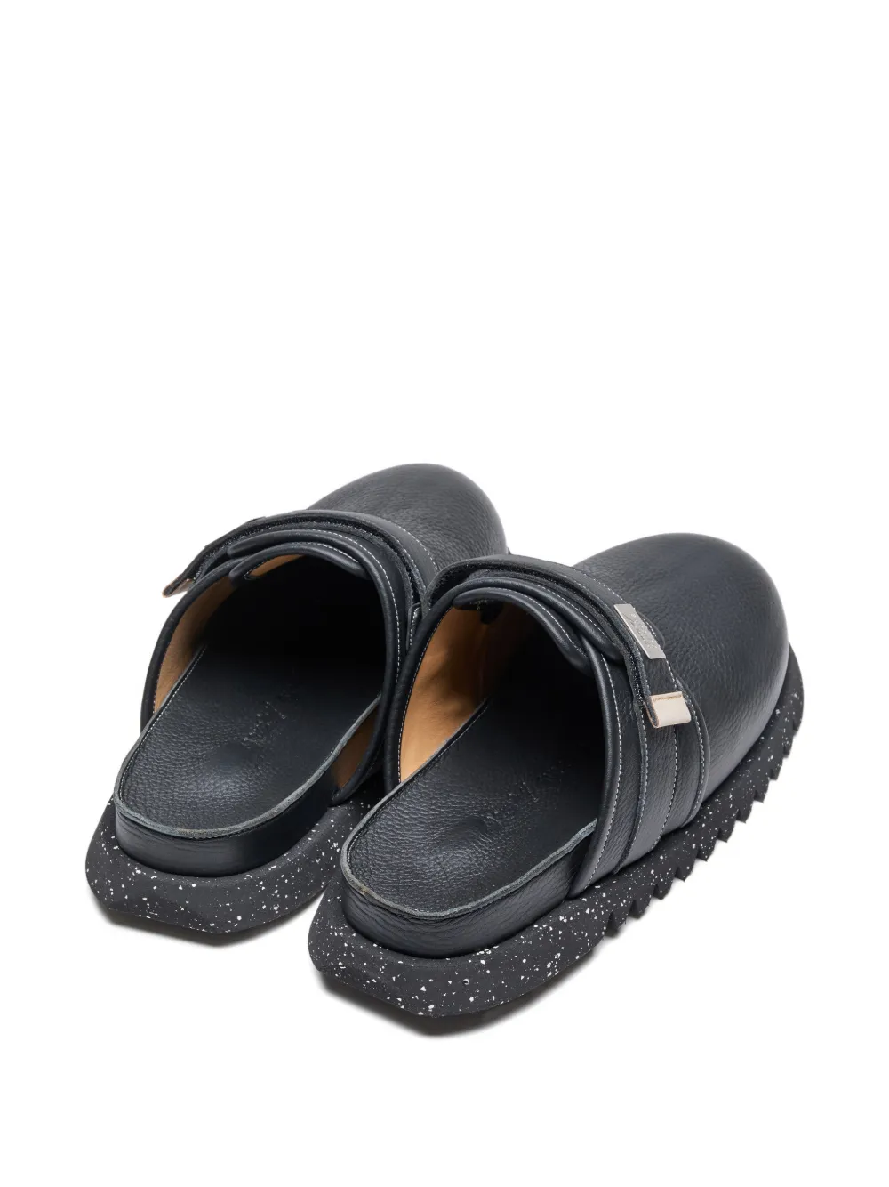 Suicoke x Marséll ZAVO muiltjes met logodetail Zwart