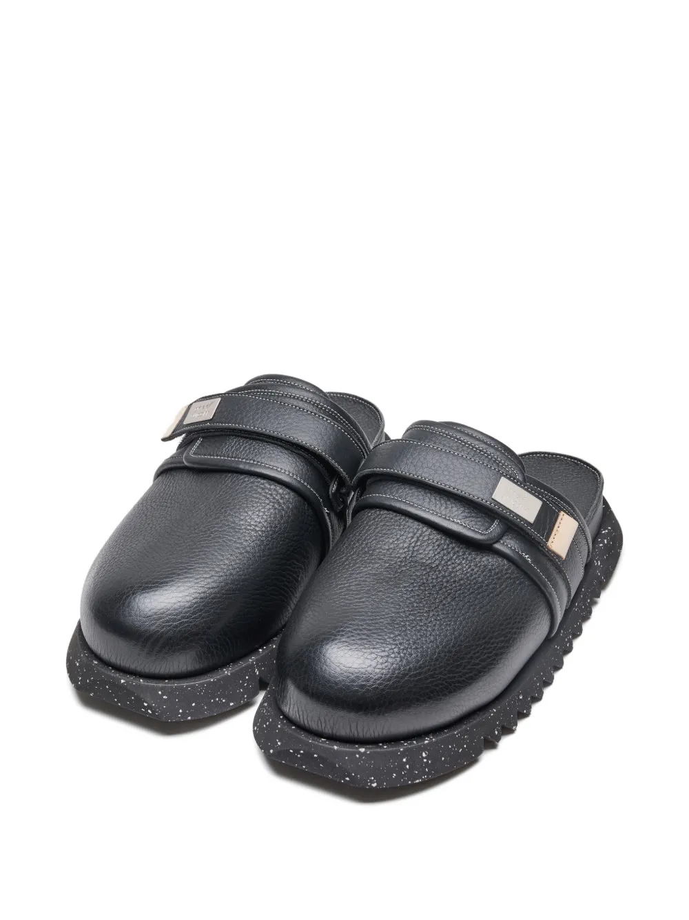 Suicoke x Marséll ZAVO muiltjes met logodetail Zwart