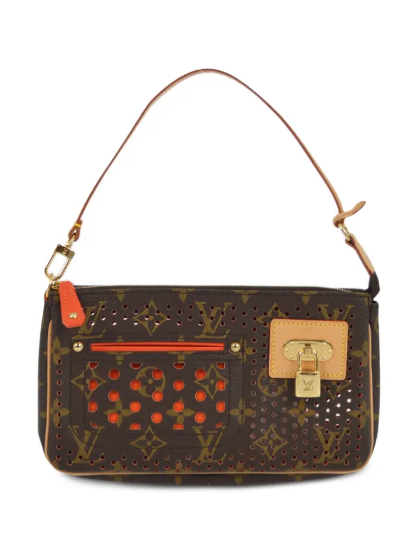 小物 LOUIS VUITTON LOUIS VUITTON Perforated Canvas Pochette Accessoires 2006