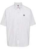 AAPE BY *A BATHING APE® striped cotton shirt - Neutrals