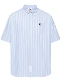 AAPE BY *A BATHING APE® striped cotton shirt - Blue
