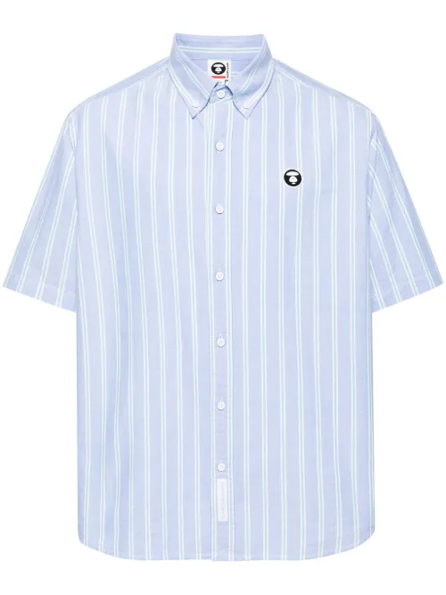 Chemise en coton à rayures - AAPE BY *A BATHING APE® - Modalova