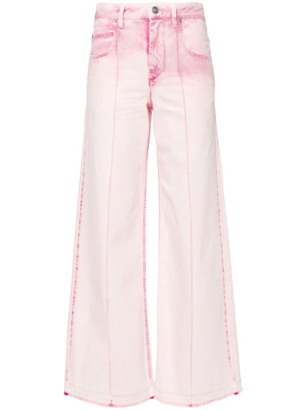 Isabel Marant Noldy Wide-leg Jeans In Pink