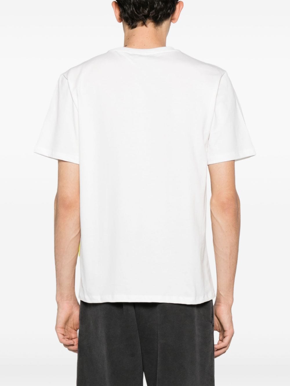 BARROW Katoenen T-shirt met palmboomprint Wit