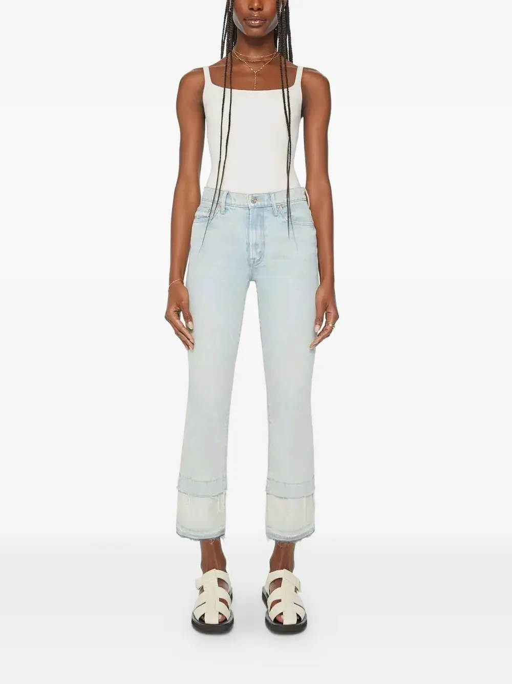 MOTHER cropped jeans - Blauw
