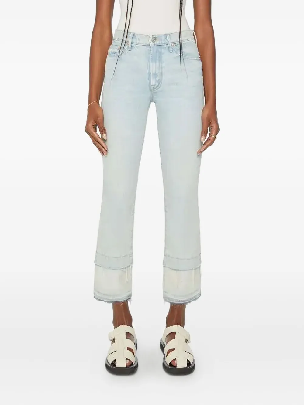 MOTHER cropped jeans - ブルー MOTHER cropped jeans - ブルー