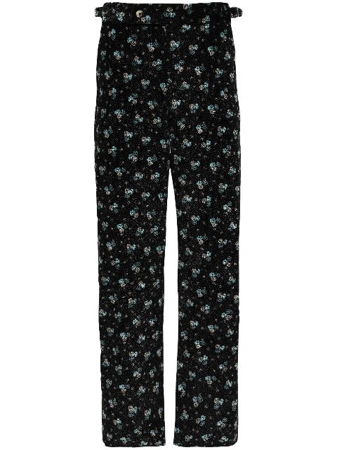 BODE Chicory floral corduroy trousers