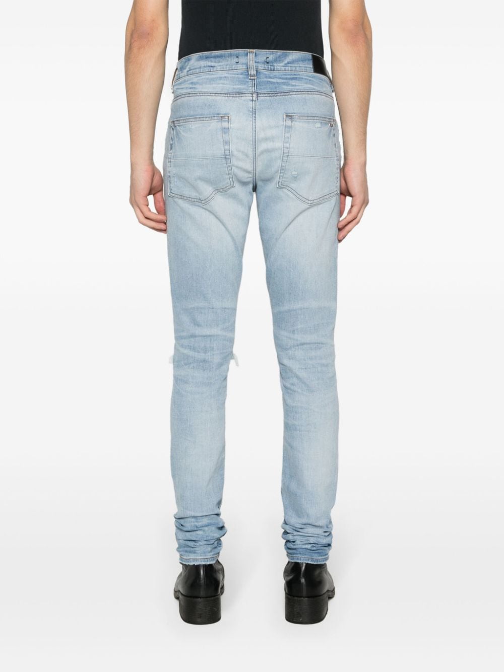 Shop Amiri Mx1 Skinny Jeans In Blue