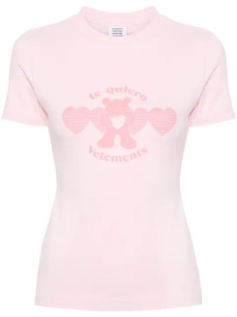 VETEMENTS graphic-print cotton T-shirt