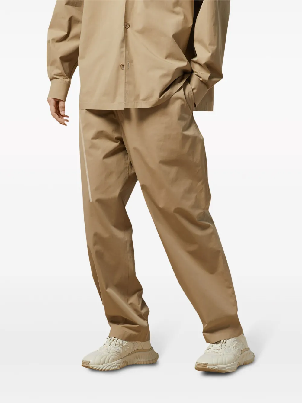 Gucci Trainingsbroek met geborduurd logo Beige