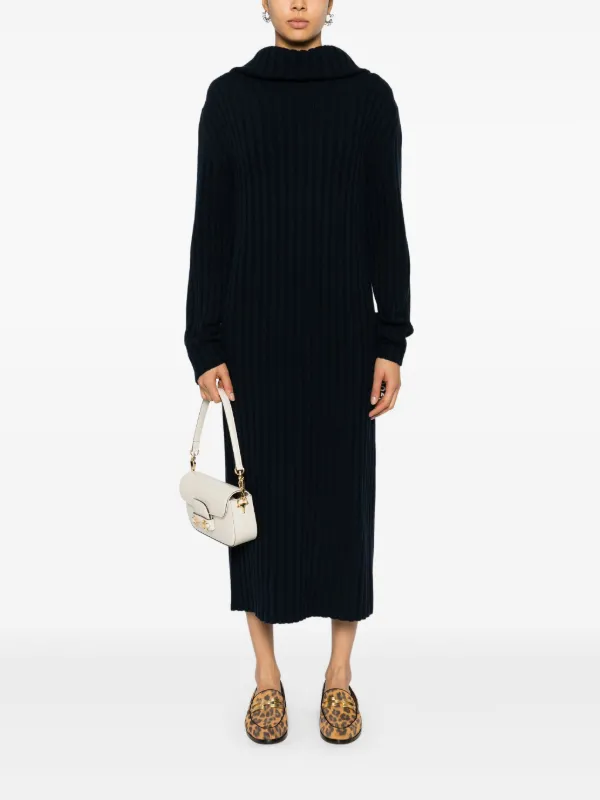 gucci knit dress Plaid Knit Dress With Interlocking G Buttons