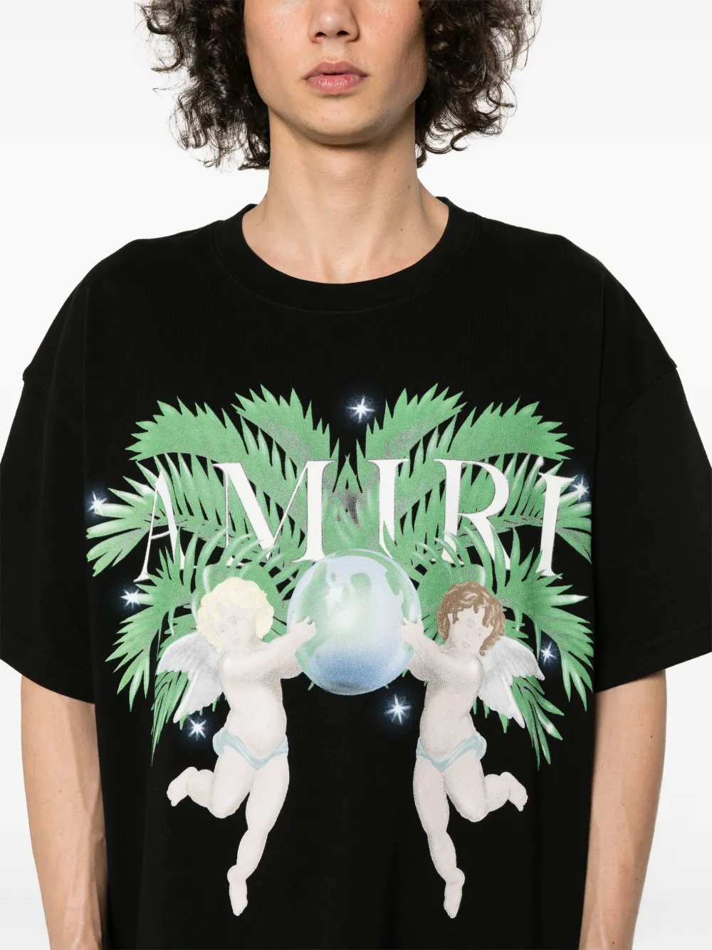 AMIRI T-shirt met logoprint Zwart