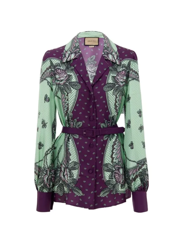 Gucci Paisley-print Shirt in Green