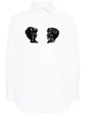 BODE sequin-embellished cotton shirt - White